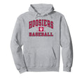 Indiana Hoosiers Baseball Strike Gray Hoodie - Trendy Graphic Men Women - T-Shirt, Sweatshirt, Hoodie