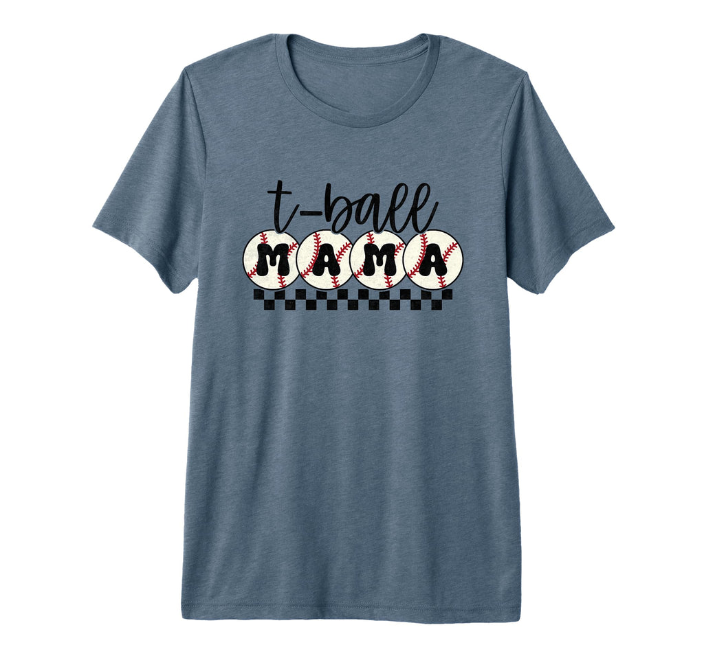 Funny T Ball Mom Softball Ball Mama T-Shirt - Minimalist Print for Adults - T-Shirt, Sweatshirt, Hoodie
