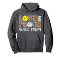 Loud And Proud Ball Mom Leopard Hoodie - Novelty Apparel Men Women - T-Shirt, Sweatshirt, Hoodie