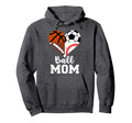 Ball Mom Funny Soccer Football Baseball Hoodie - Custom Art Print Unisex - T-Shirt, Sweatshirt, Hoodie