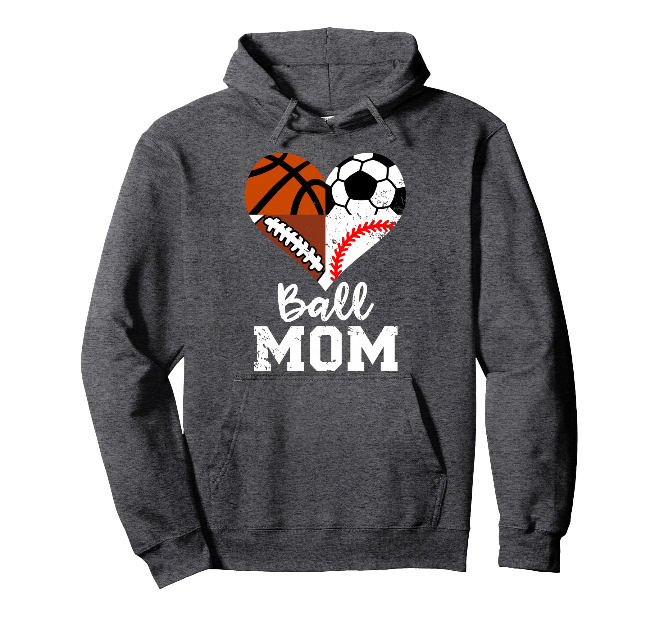 Ball Mom Funny Soccer Football Baseball Hoodie - Custom Art Print Unisex - T-Shirt, Sweatshirt, Hoodie