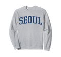 Varsity Grey Seoul Sweatshirt - Streetwear Style for Adults - T-Shirt, Sweatshirt, Hoodie