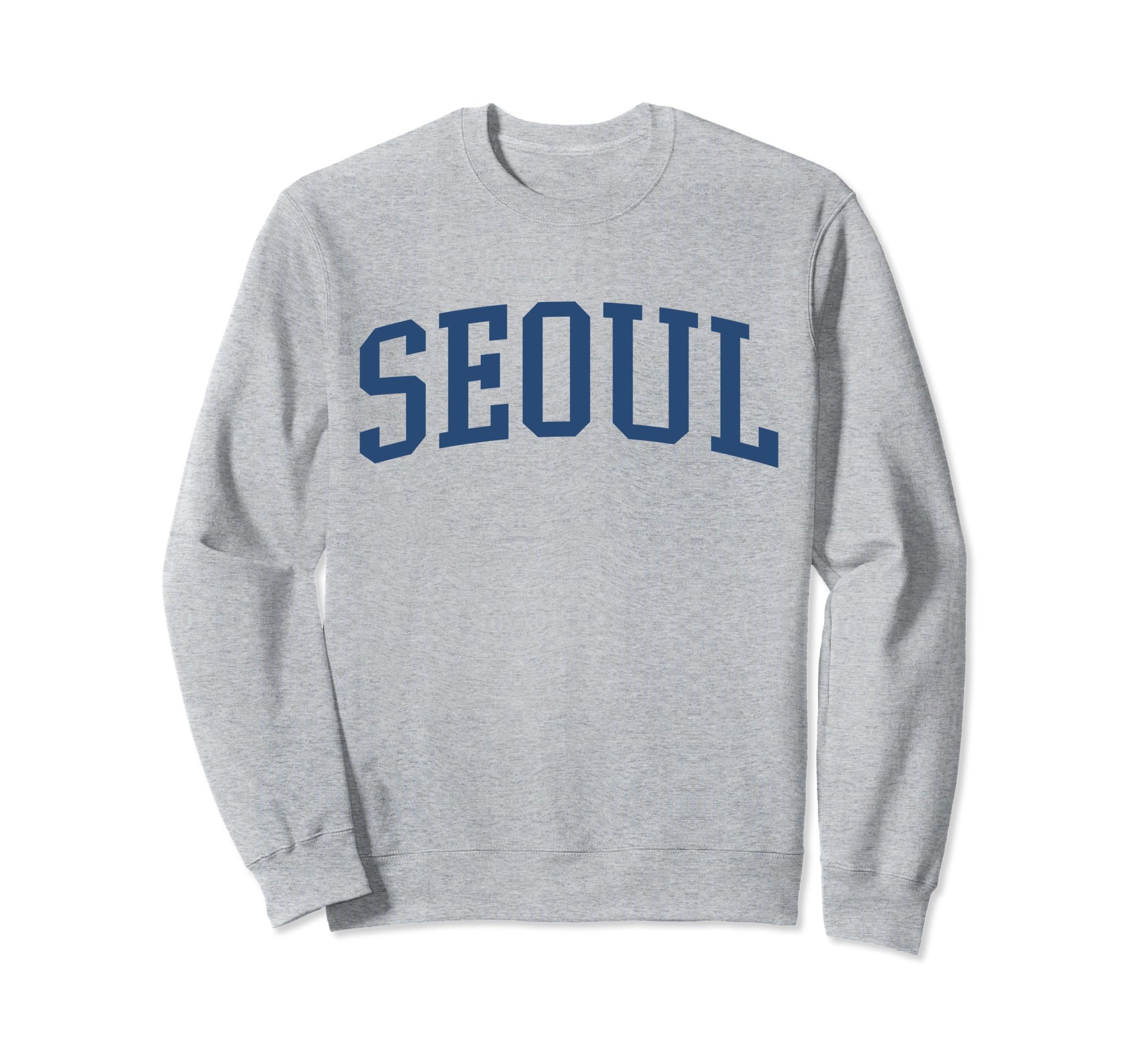 Varsity Grey Seoul Sweatshirt - Streetwear Style for Adults - T-Shirt, Sweatshirt, Hoodie