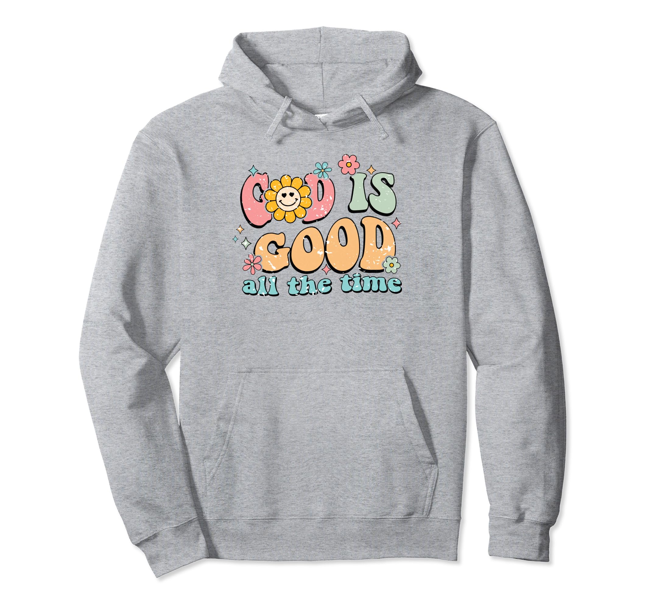 Boho God Is Good Religious Jesus Cross Hoodie - Unique Graphic Men Women - T-Shirt, Sweatshirt, Hoodie