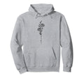 Minimalist Boho Drawing Carnation Hoodie - Aesthetic Graphic Men Women - T-Shirt, Sweatshirt, Hoodie