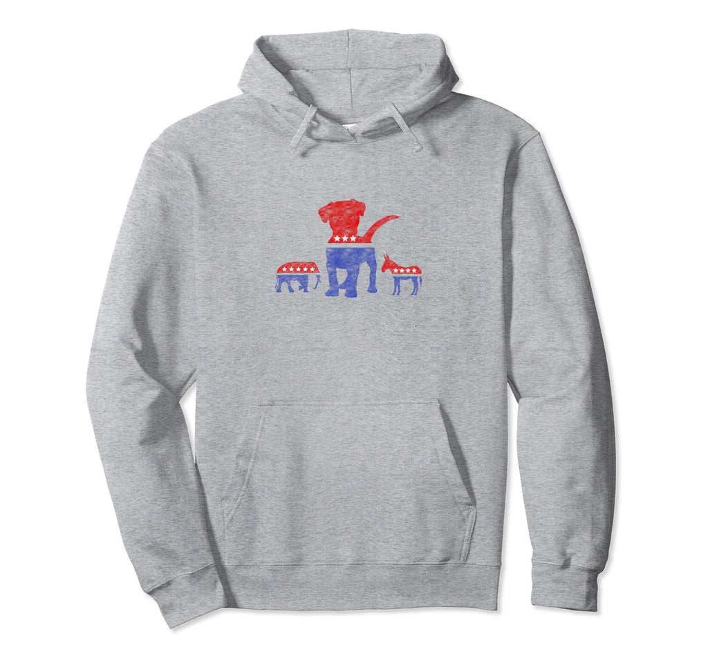 All Dogs No Politics Anti Political Hoodie - Fun Novelty Design for Adults - T-Shirt, Sweatshirt, Hoodie