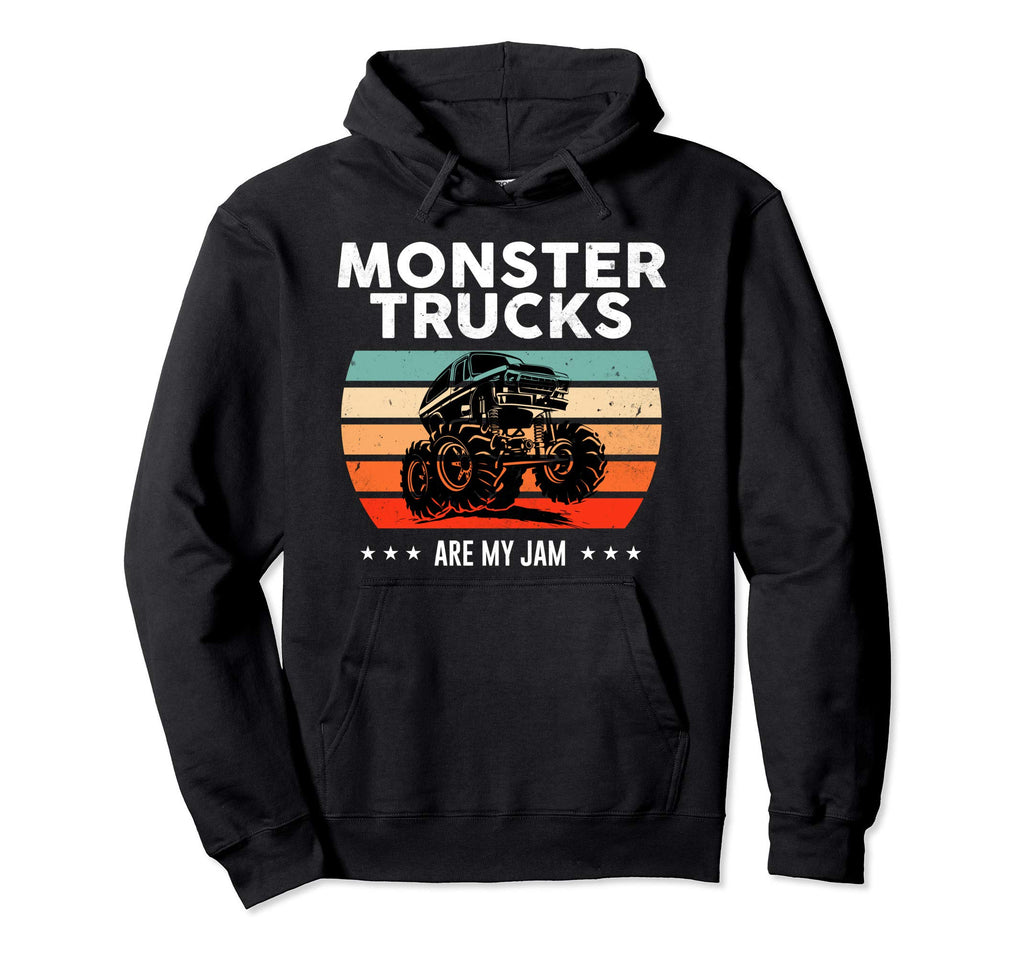 Monster Truck Are My Jam Sunset Engines Hoodie - Minimalist Print Unisex - T-Shirt, Sweatshirt, Hoodie