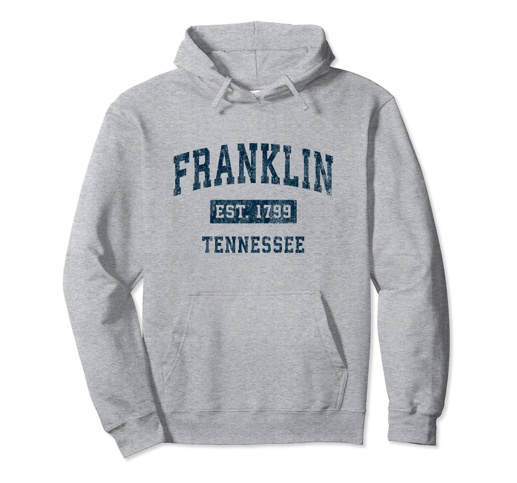 Franklin Tennessee Tn Sports Navy Hoodie - Aesthetic Graphic for Adults - T-Shirt, Sweatshirt, Hoodie