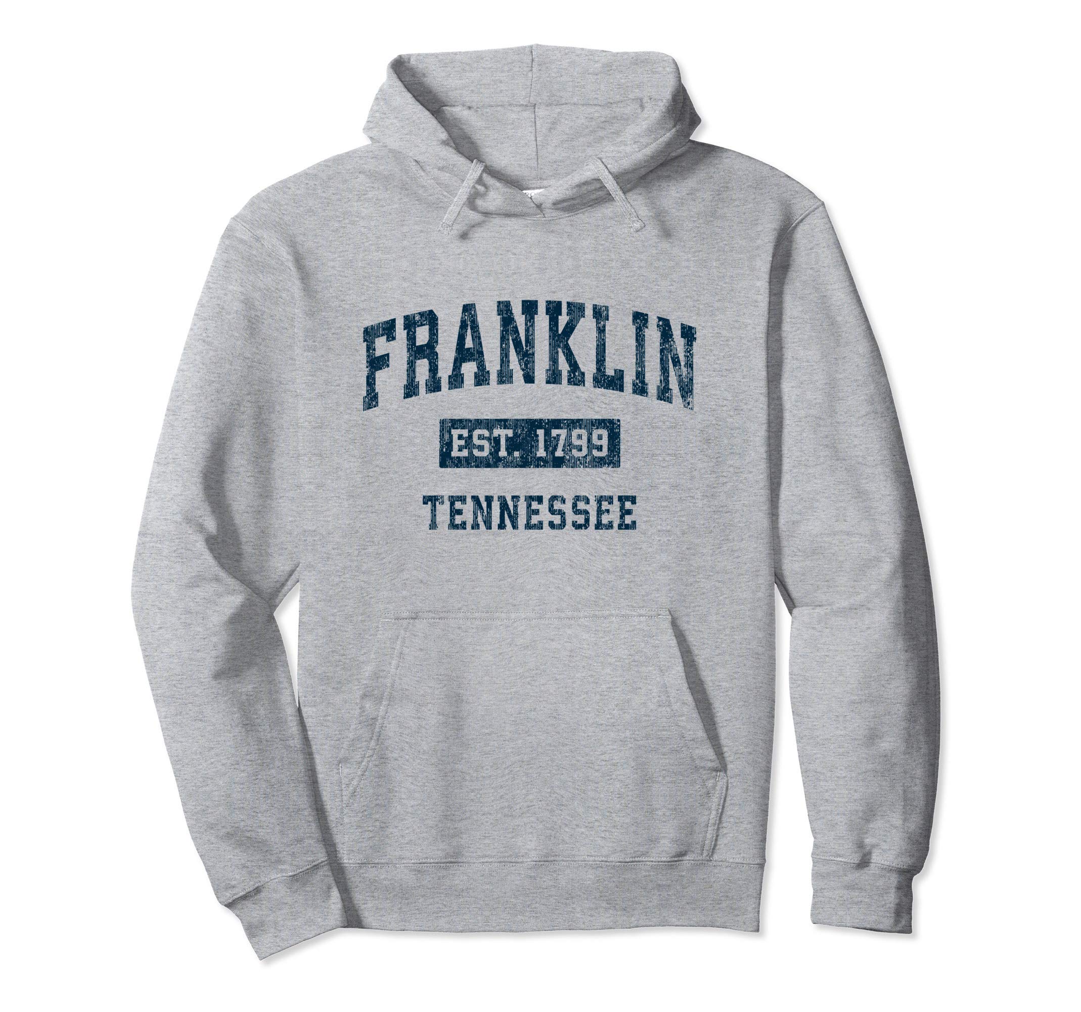 Franklin Tennessee Tn Sports Navy Hoodie - Aesthetic Graphic for Adults - T-Shirt, Sweatshirt, Hoodie