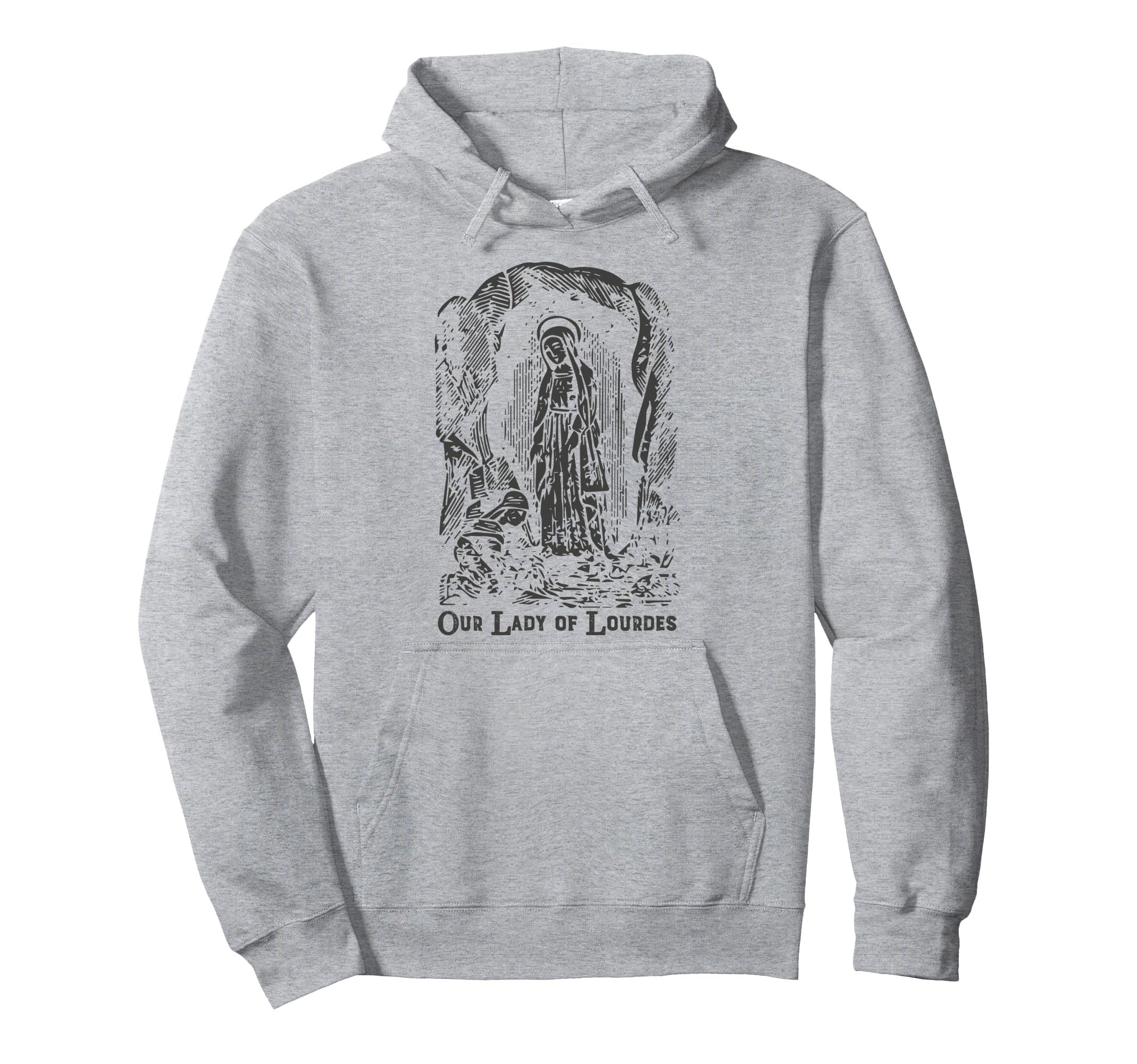 Our Lady Lourdes Bernadette Catholic Hoodie - Streetwear Style for Adults - T-Shirt, Sweatshirt, Hoodie