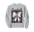 Baseball Auntie Coquette Bow Sweatshirt - Casual Everyday Wear for Adults - T-Shirt, Sweatshirt, Hoodie