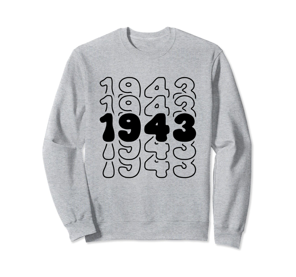 81 Year Old Groovy 81St Birthday Sweatshirt - Unique Graphic Men Women - T-Shirt, Sweatshirt, Hoodie