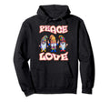 Hippie Gnomes Gnome Boho Peace Love Hoodie - Graphic Print for Adults - T-Shirt, Sweatshirt, Hoodie