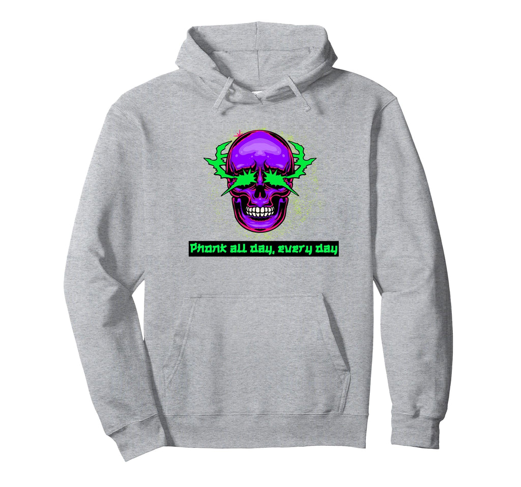Phonk Vaporwave Skull Aesthetic Hoodie - Novelty Apparel Men Women - T-Shirt, Sweatshirt, Hoodie