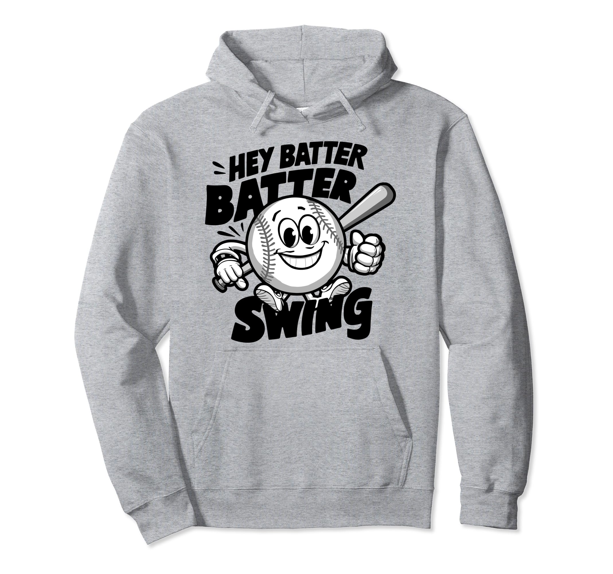 Hey Batter Batter Swing Baseball Mom Hoodie - Novelty Apparel Men Women - T-Shirt, Sweatshirt, Hoodie