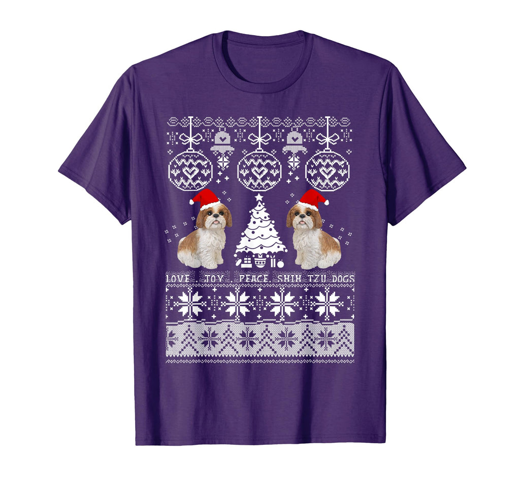 Shih Tzu Love Joy Peace Dogs T-Shirt - Casual Everyday Wear for Adults - T-Shirt, Sweatshirt, Hoodie