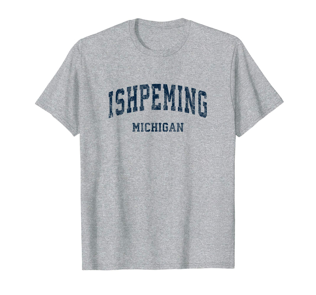 Ishpeming Michigan Mi Varsity Sports T-Shirt - Unique Graphic for Adults - T-Shirt, Sweatshirt, Hoodie