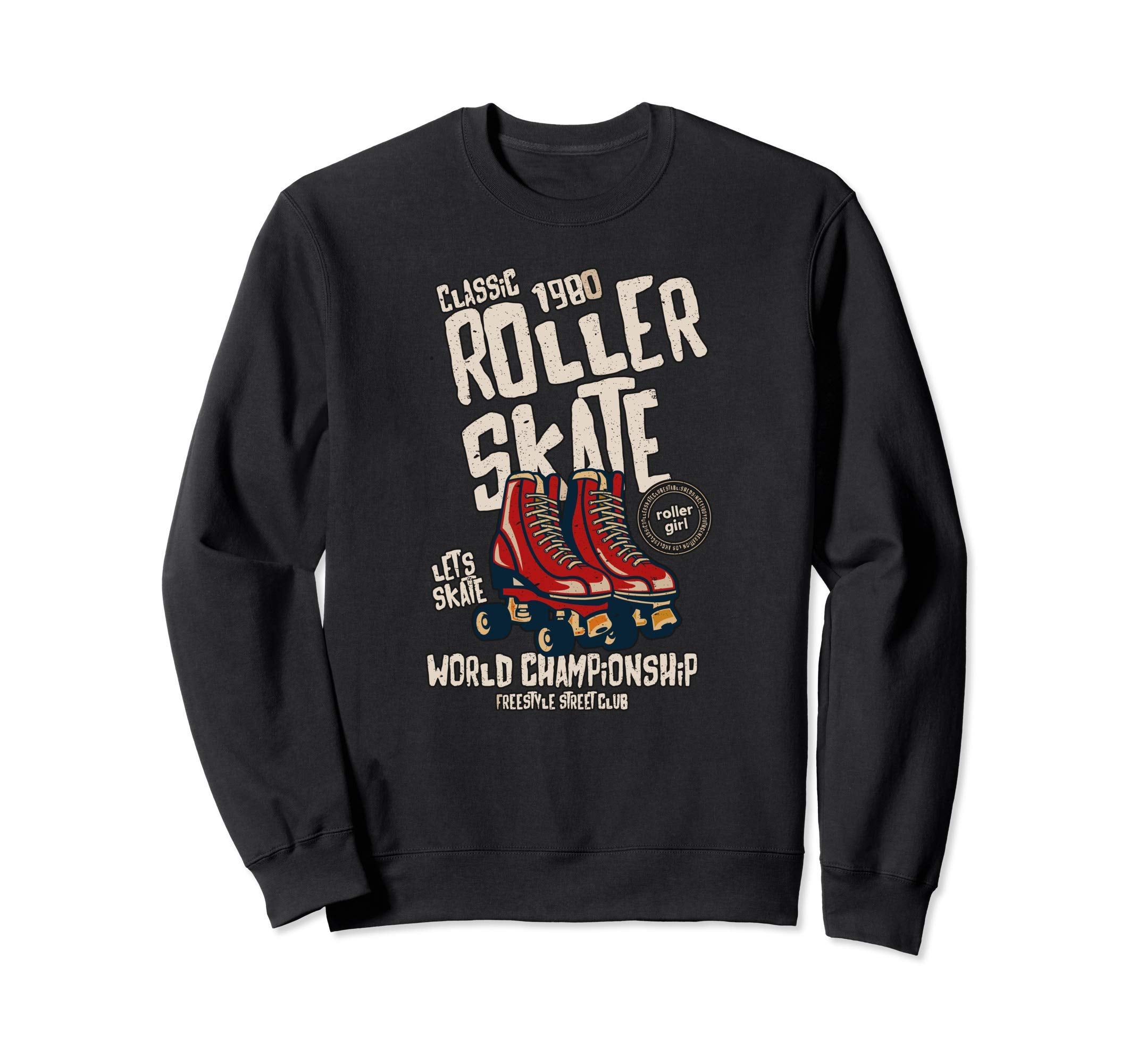 1980 Roller Skate Champion Derby Sweatshirt - Unique Graphic for Adults - T-Shirt, Sweatshirt, Hoodie