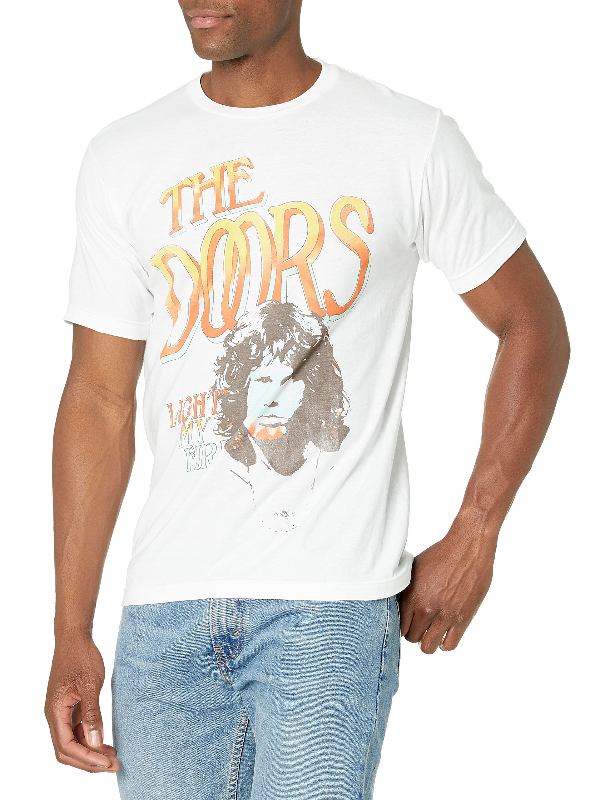 Doors Mens Doors Ombre Light My Fire T-Shirt - Minimalist Print Men Women - T-Shirt, Sweatshirt, Hoodie