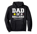 Dad Ballers Baseball Softball Gift Hoodie - Casual Everyday Wear Unisex - T-Shirt, Sweatshirt, Hoodie