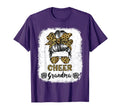 Cheer Grandma Leopard Messy Bun T-Shirt - Fun Novelty Design Unisex - T-Shirt, Sweatshirt, Hoodie