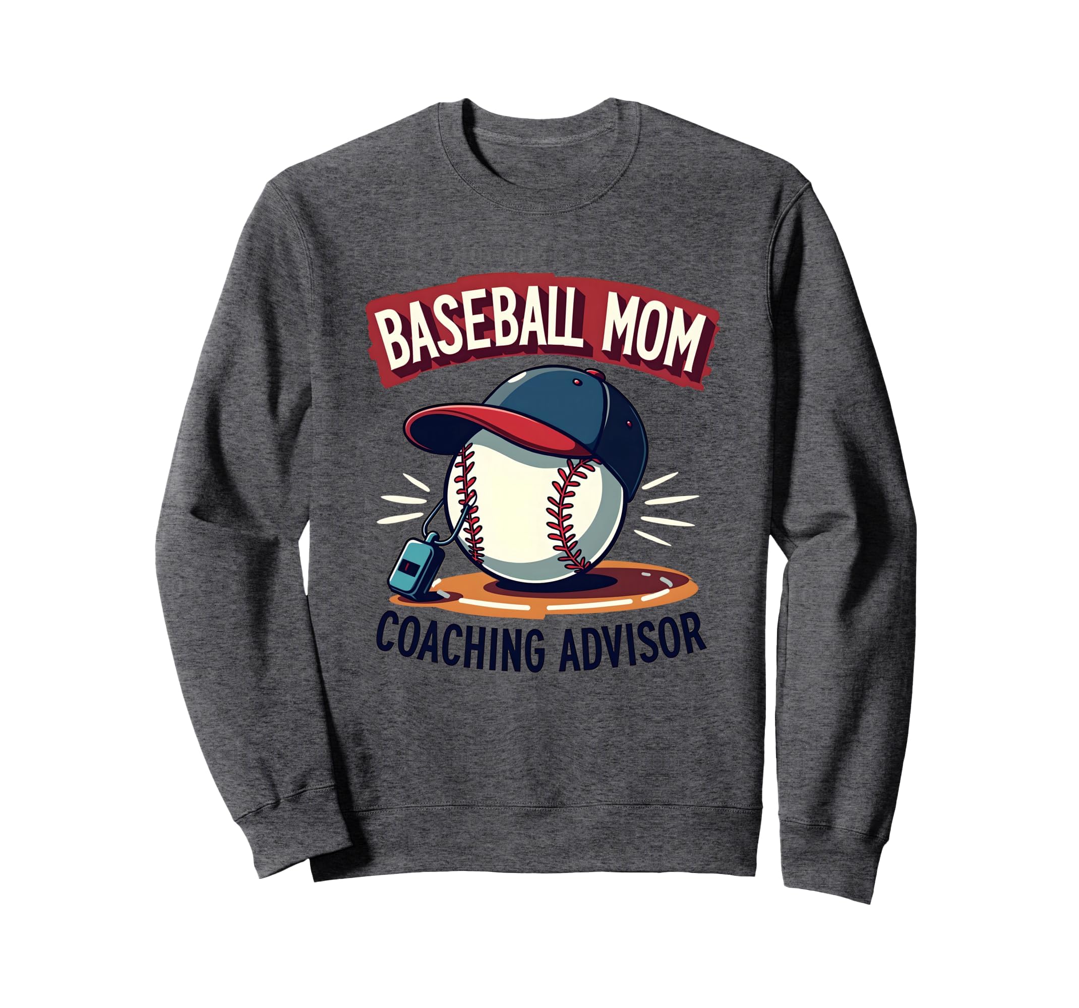 Baseball Mom Coaching Advisor Sweatshirt - Minimalist Print Men Women - T-Shirt, Sweatshirt, Hoodie