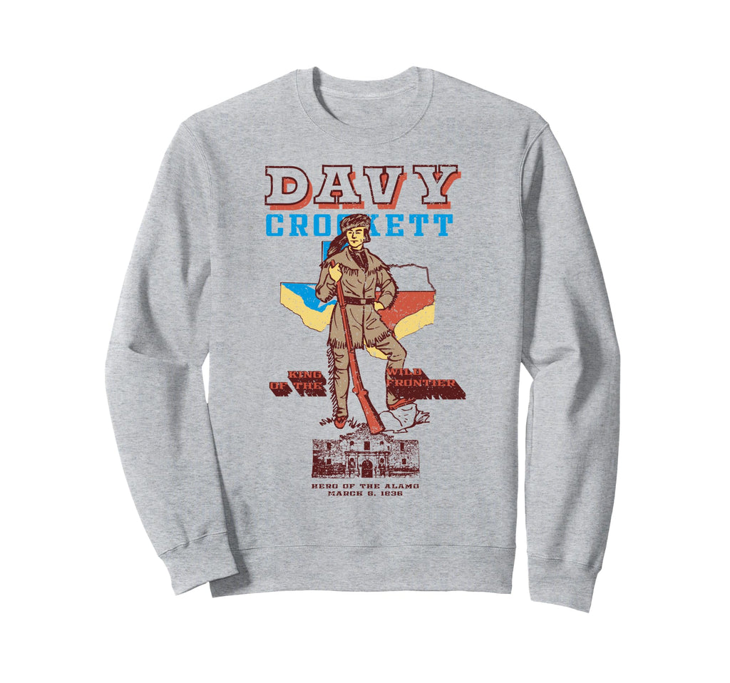 Davy Crockett Texas Alamo Cowboy Sweatshirt - Trendy Graphic for Adults - T-Shirt, Sweatshirt, Hoodie