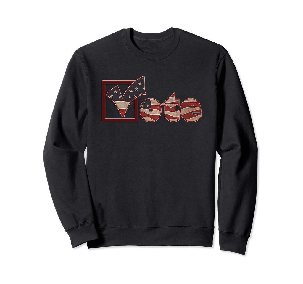 Vote Distressed Patriotic Sweatshirt - Aesthetic Graphic Men Women - T-Shirt, Sweatshirt, Hoodie