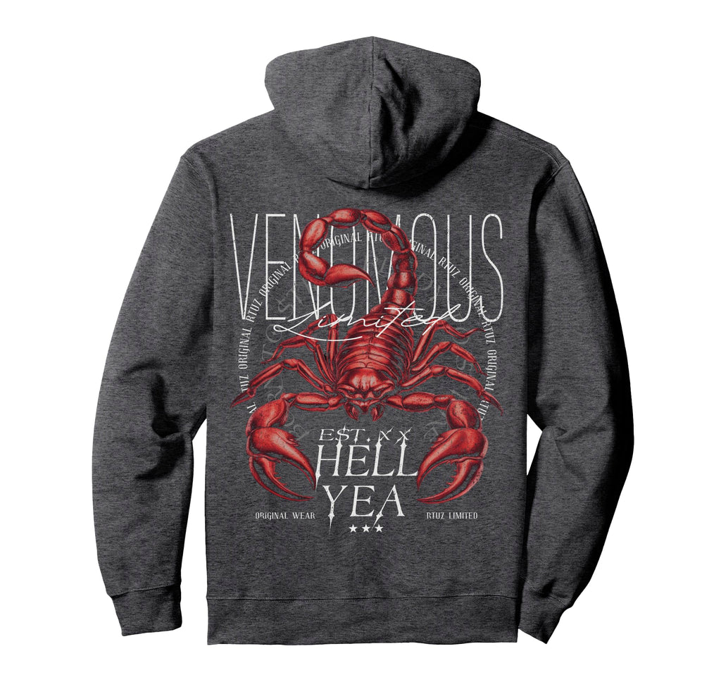 Rtuz Hip Hop Edgy Y2K Back Streetwear Hoodie - Graphic Print Men Women - T-Shirt, Sweatshirt, Hoodie