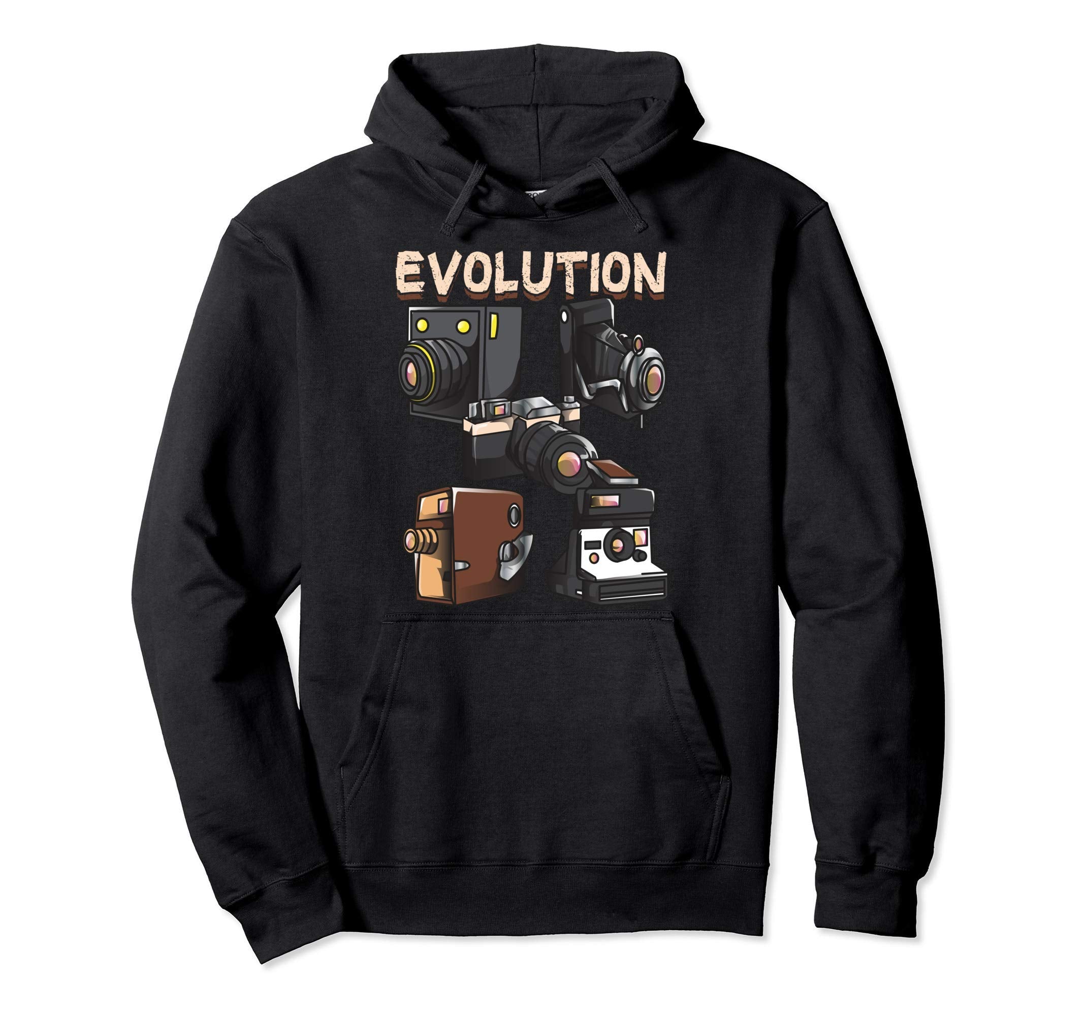 Evolution Camera Photography Hoodie - Graphic Print Unisex - T-Shirt, Sweatshirt, Hoodie