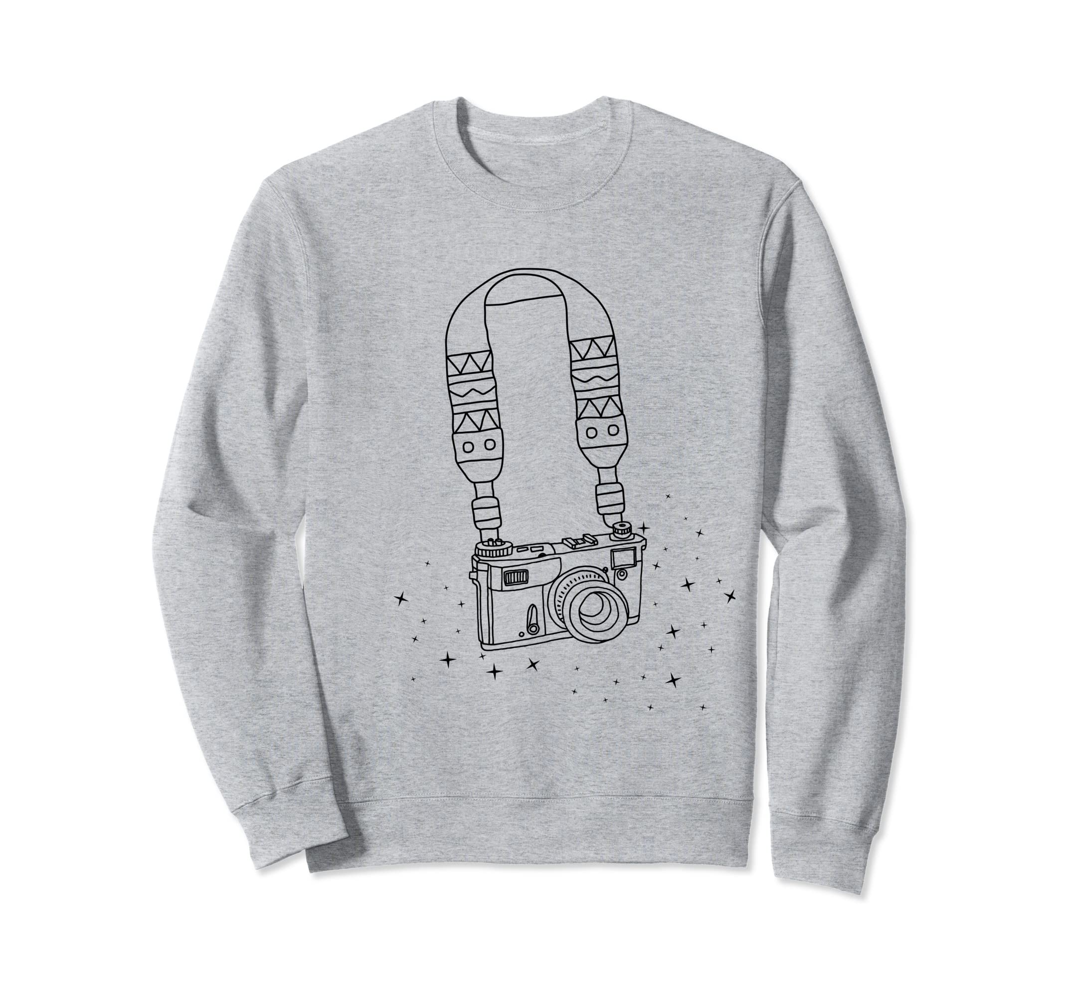 Camera Strap Fun Photographer Sweatshirt - Custom Art Print Unisex - T-Shirt, Sweatshirt, Hoodie