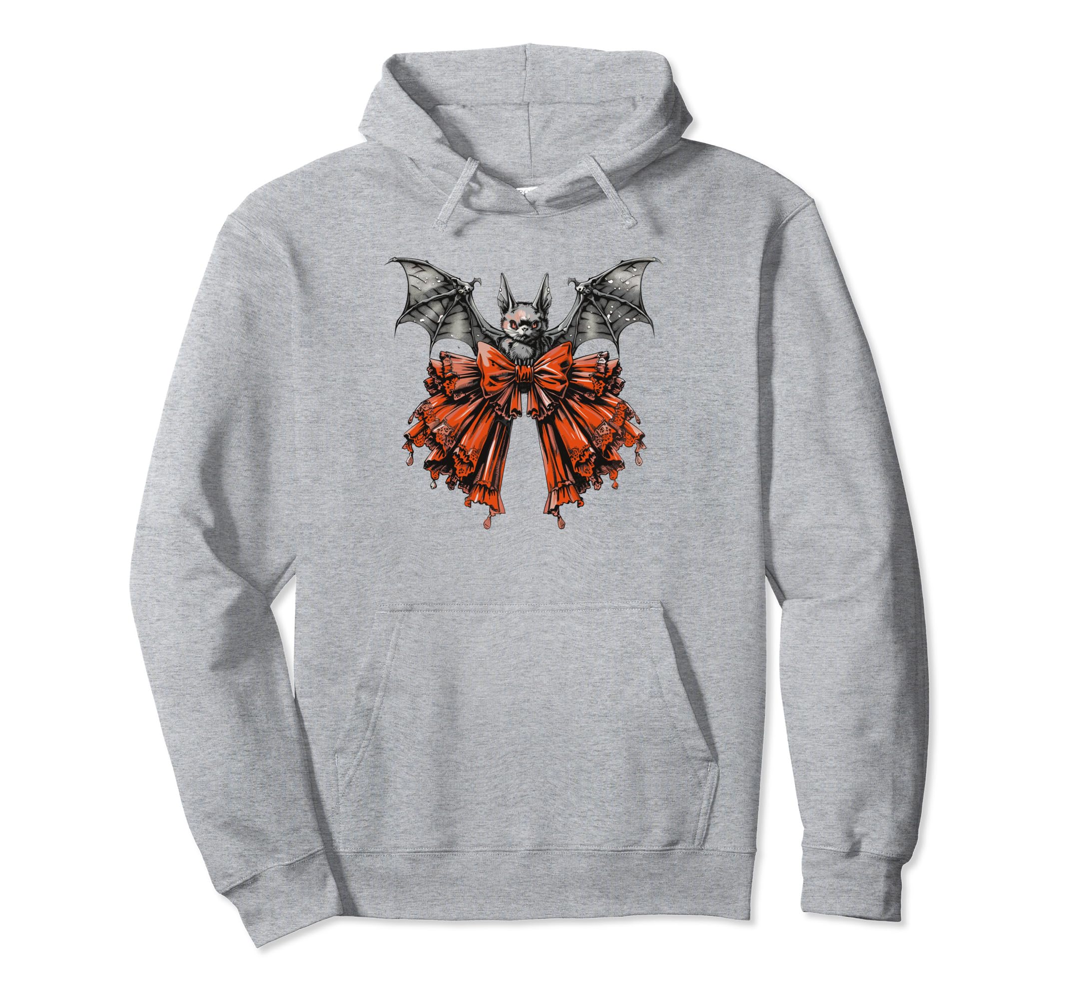 Bat Coquette Bow Halloween Bow Coquette Hoodie - Graphic Print Men Women - T-Shirt, Sweatshirt, Hoodie