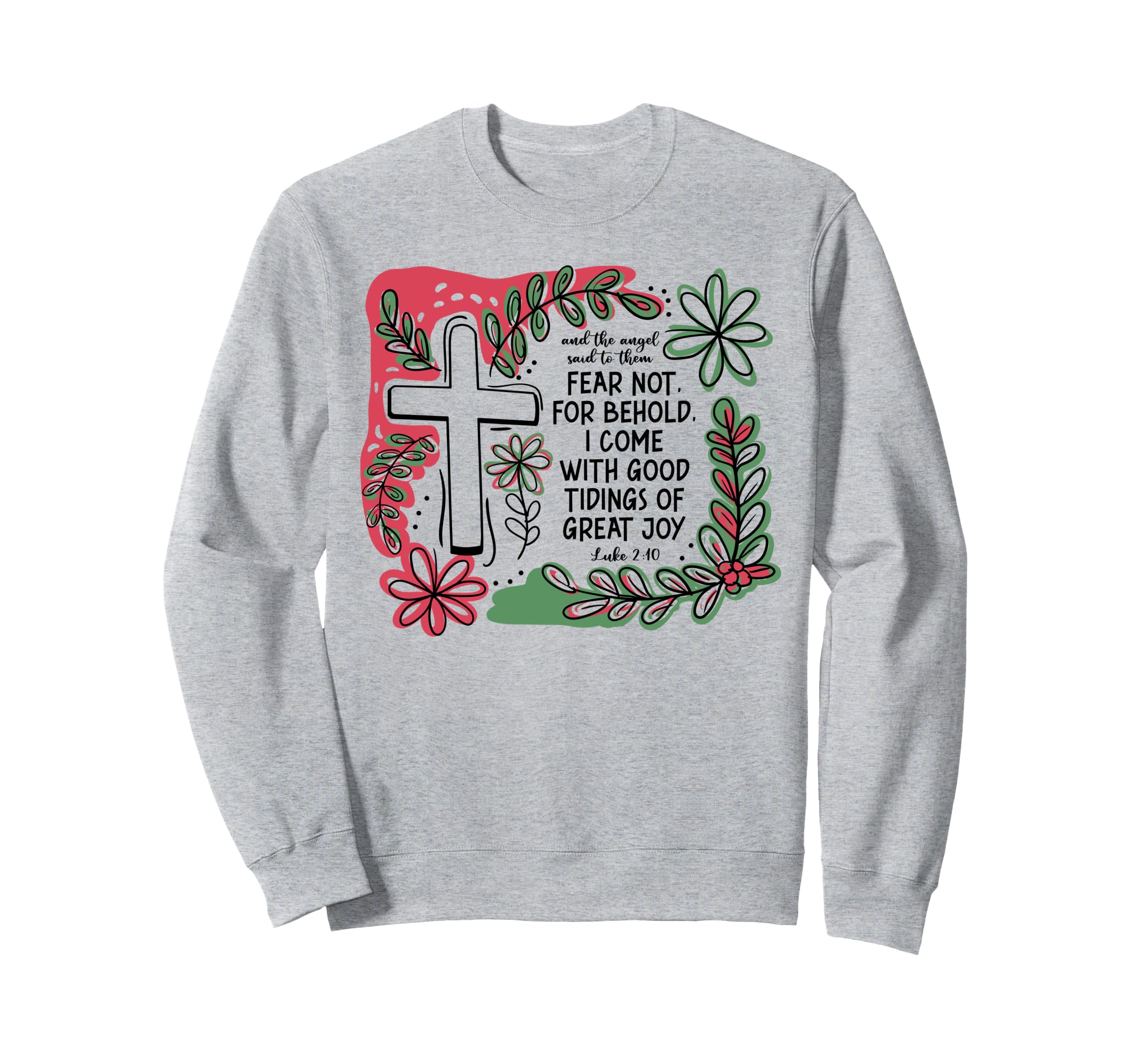 Christian Faith Cross Boho Luke 2 Sweatshirt - Streetwear Style for Adults - T-Shirt, Sweatshirt, Hoodie