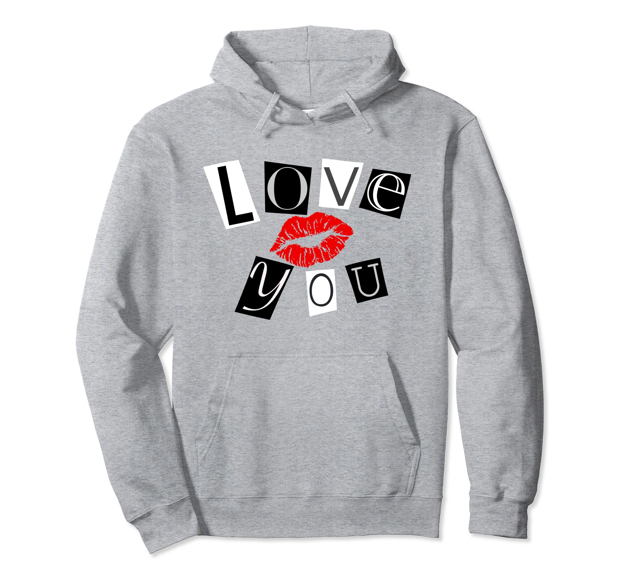 Preppy Aesthetic Y2K Lips Girly Hoodie - Trendy Graphic for Adults - T-Shirt, Sweatshirt, Hoodie