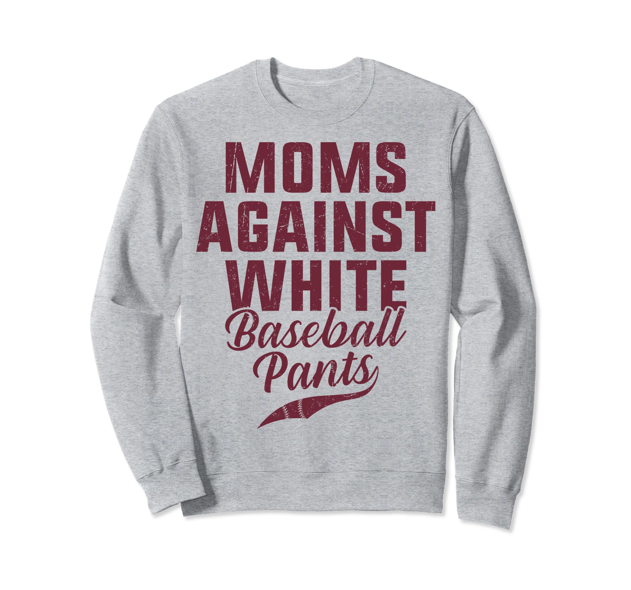 Moms Against White Baseball Sweatshirt - Aesthetic Graphic for Adults - T-Shirt, Sweatshirt, Hoodie