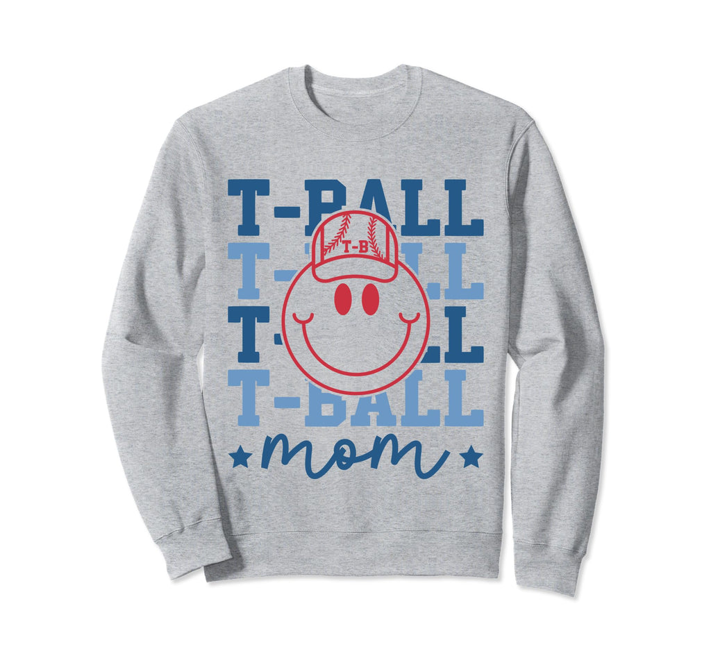 Tball Mom Baseball Essentials Mama Sweatshirt - Unique Graphic Men Women - T-Shirt, Sweatshirt, Hoodie
