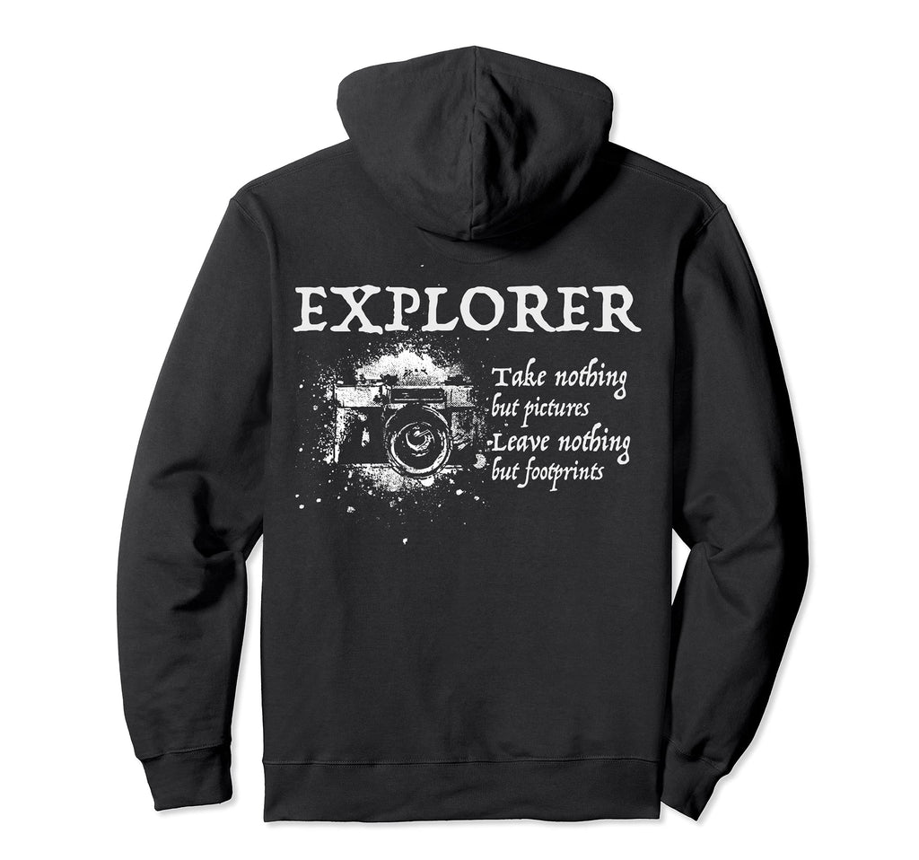 Lost Places Urban Explorer Photographer Hoodie - Minimalist Print Unisex - T-Shirt, Sweatshirt, Hoodie