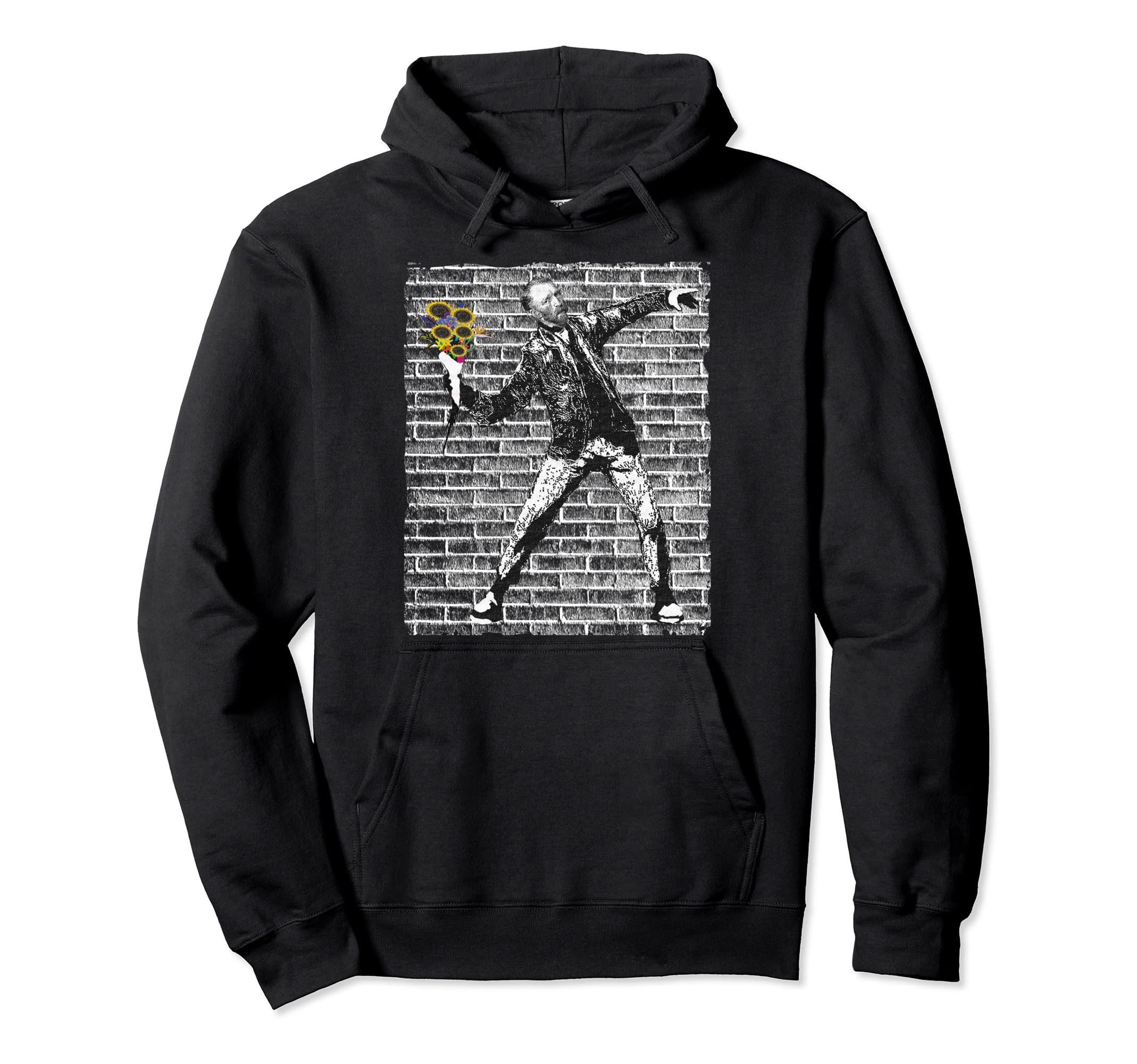 Van Gogh Flower Thrower 90S Hoodie - Casual Everyday Wear for Adults - T-Shirt, Sweatshirt, Hoodie
