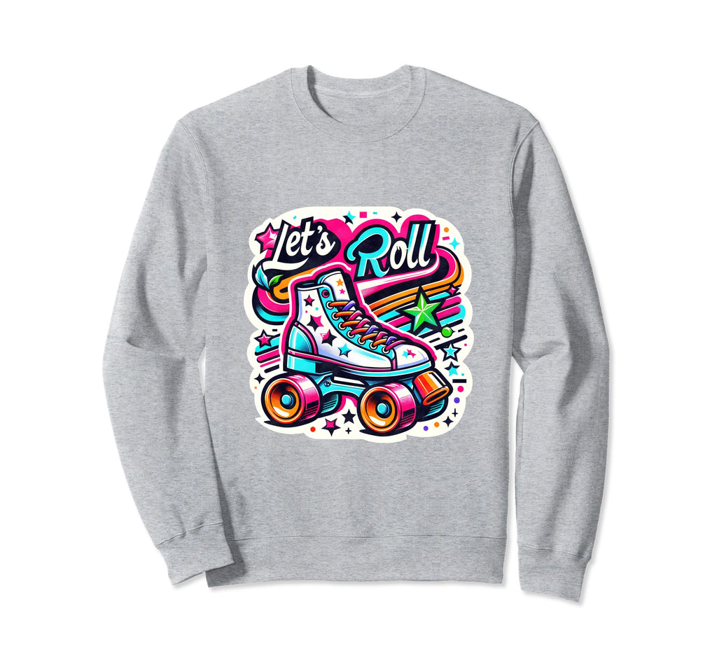 70S 80S Roller Disco Skating Skate Sweatshirt - Custom Art Print for Adults - T-Shirt, Sweatshirt, Hoodie
