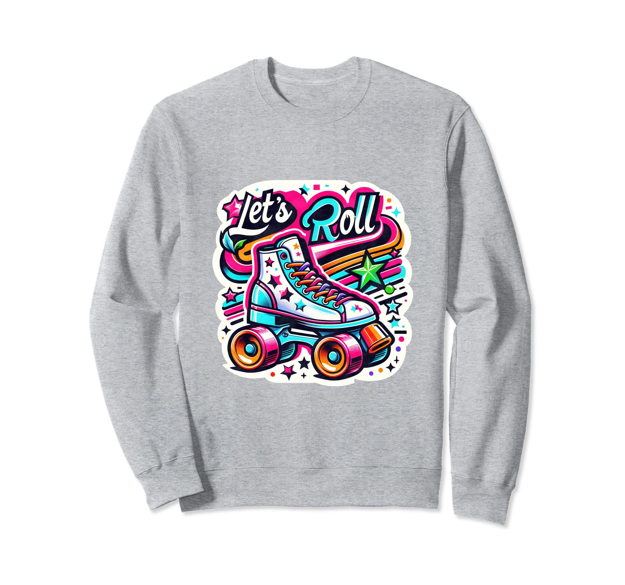 70S 80S Roller Disco Skating Skate Sweatshirt - Custom Art Print for Adults - T-Shirt, Sweatshirt, Hoodie