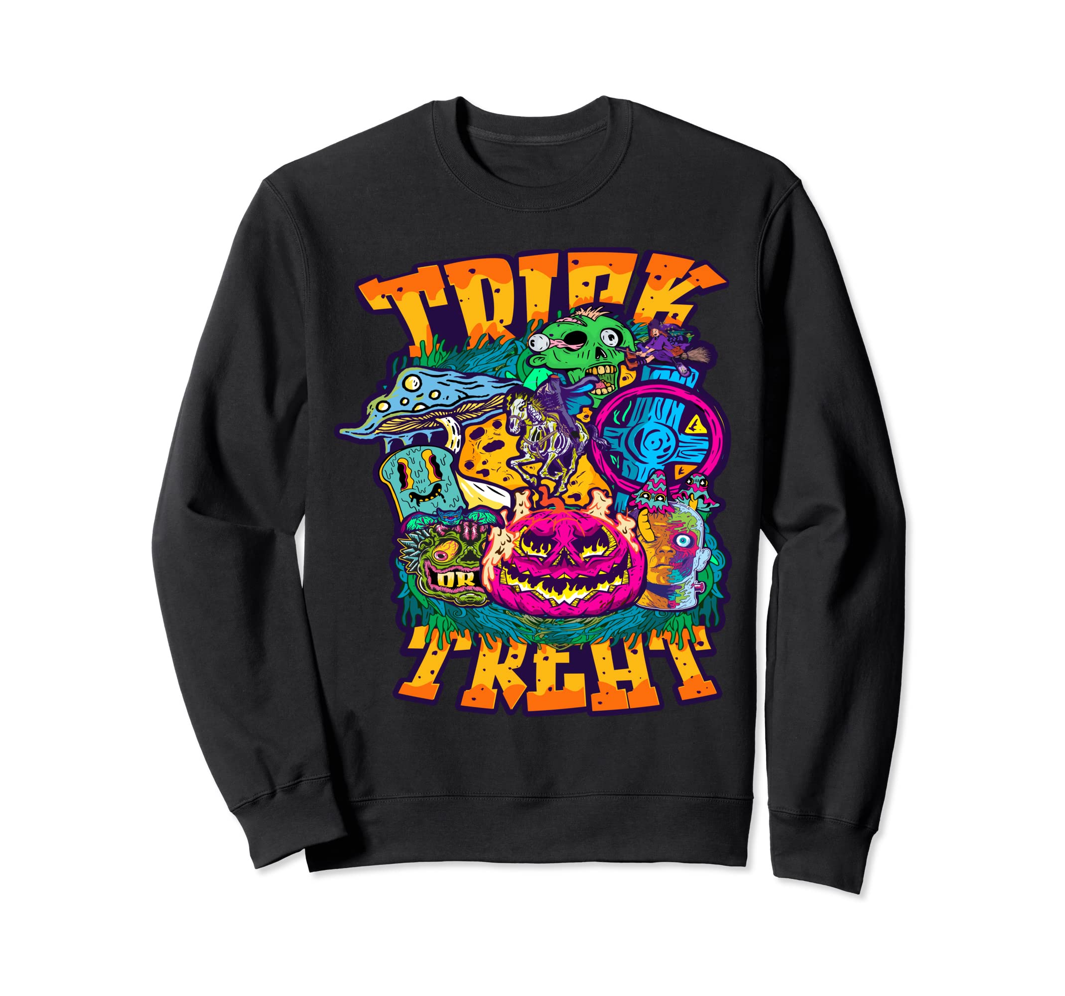 Super Acid Trip Psychedelic 60S 70S Sweatshirt - Graphic Print Unisex - T-Shirt, Sweatshirt, Hoodie