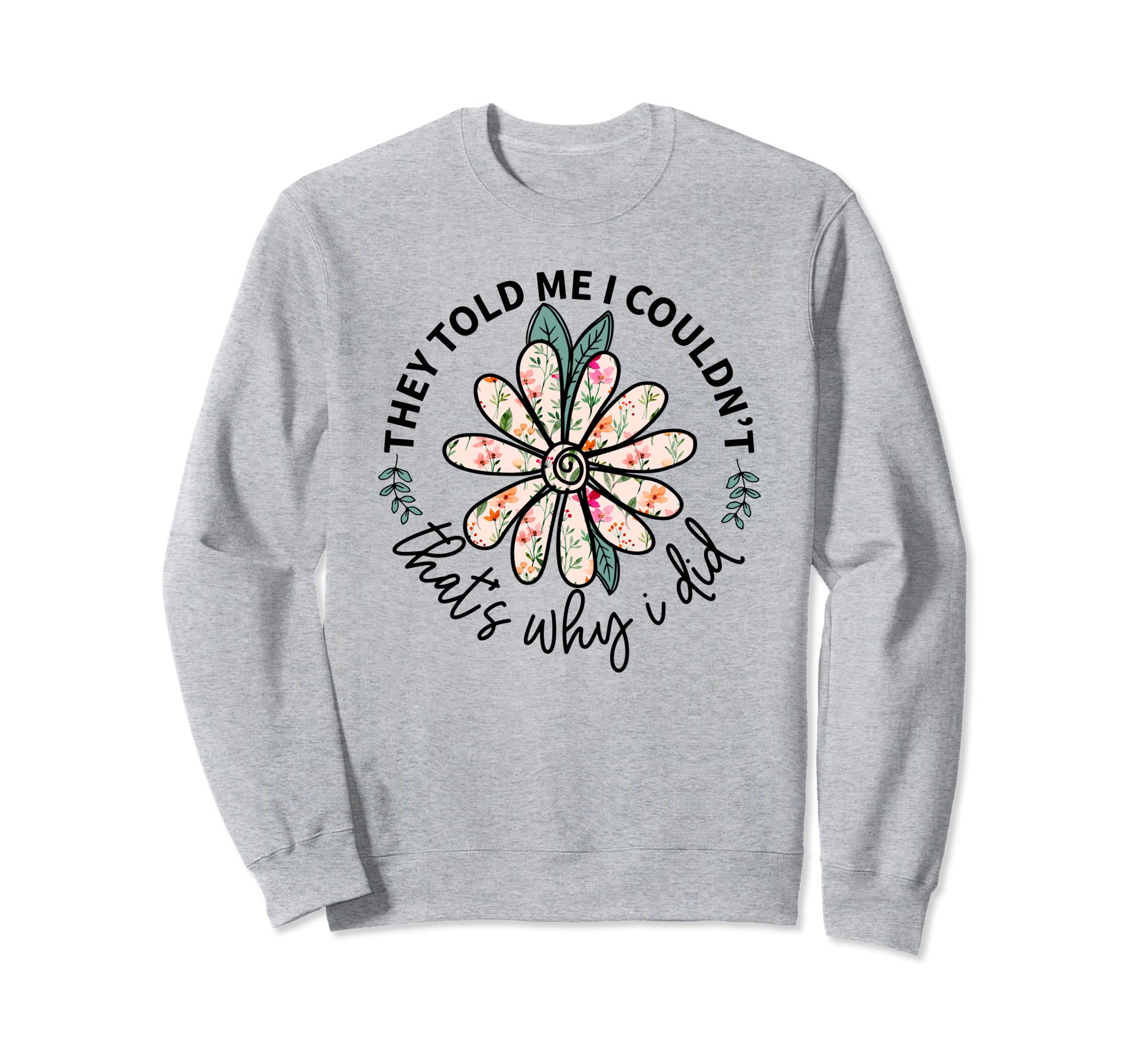 Wildflower Prairie Boho Plant Sweatshirt - Custom Art Print Men Women - T-Shirt, Sweatshirt, Hoodie