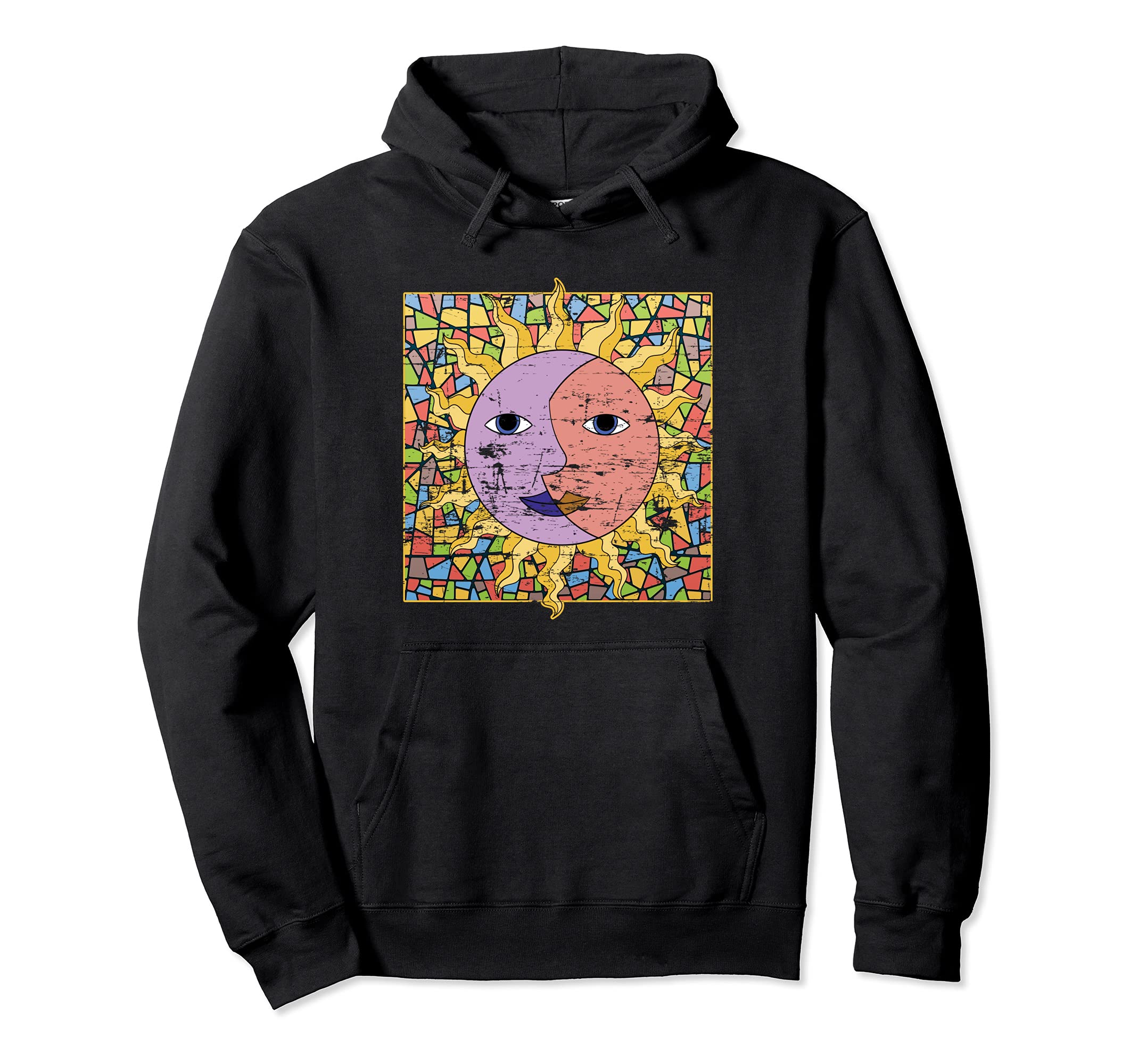 Astrology Cresent Moon Sun Celestial Body Hoodie - Graphic Print Men Women - T-Shirt, Sweatshirt, Hoodie