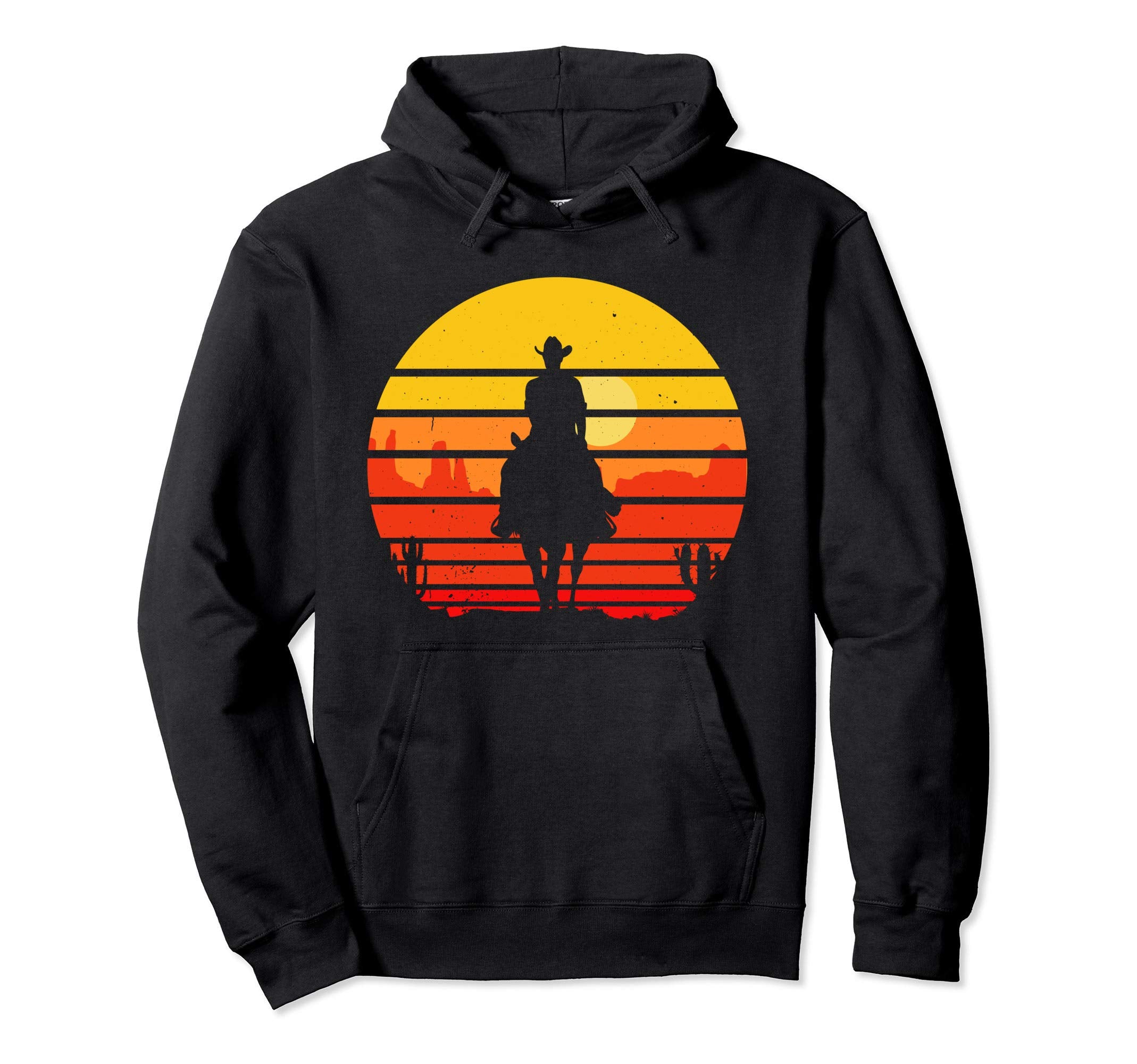 Horse Riding Cowboy Western Country Horse Hoodie - Trendy Graphic Unisex - T-Shirt, Sweatshirt, Hoodie