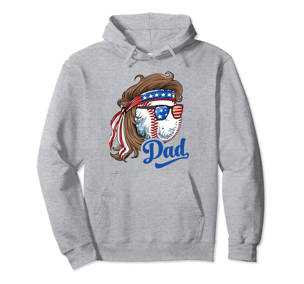 Patriotic Baseball Dad Funny 4Th July Hoodie - Aesthetic Graphic Unisex - T-Shirt, Sweatshirt, Hoodie