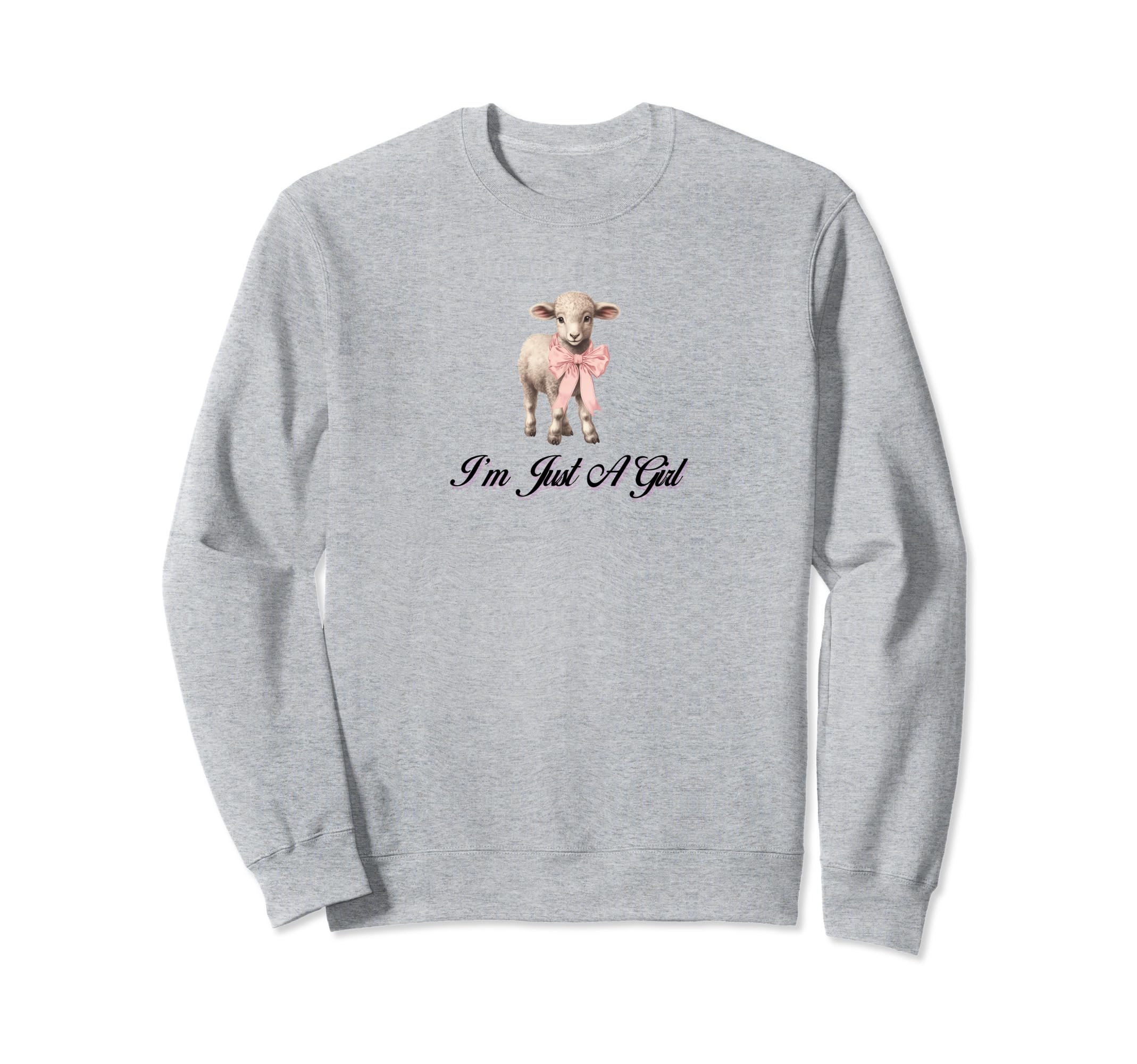 Im Just Coquette Lamb Ribbon Sweatshirt - Fun Novelty Design Unisex - T-Shirt, Sweatshirt, Hoodie