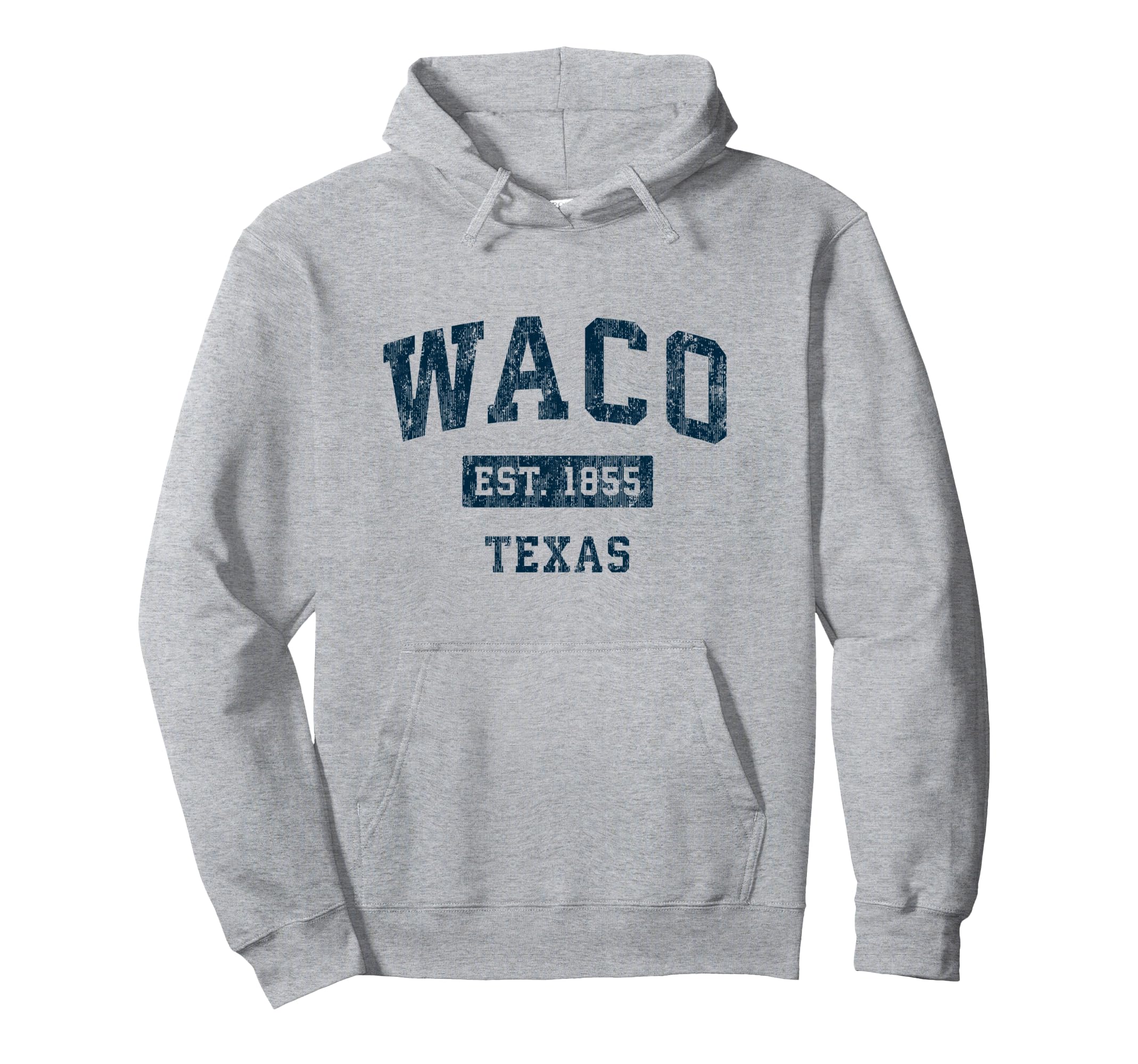 Waco Texas Tx Sports Navy Hoodie - Unique Graphic Unisex - T-Shirt, Sweatshirt, Hoodie