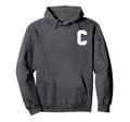 Sports Team Captain Letter C Hoodie - Unique Graphic Unisex - T-Shirt, Sweatshirt, Hoodie
