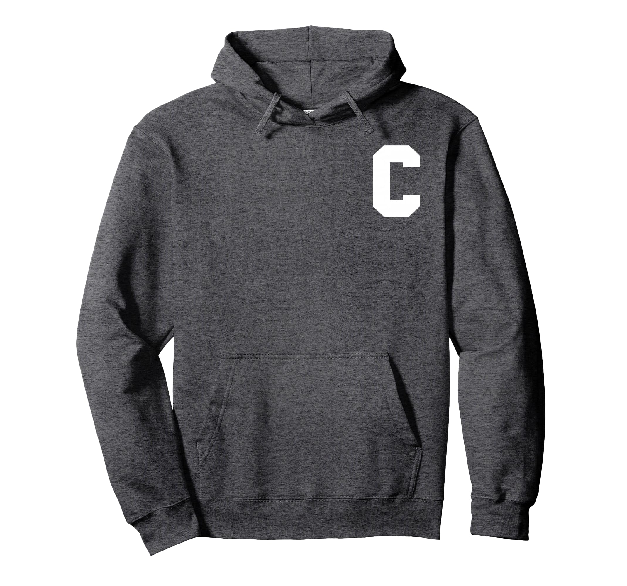 Sports Team Captain Letter C Hoodie - Unique Graphic Unisex - T-Shirt, Sweatshirt, Hoodie