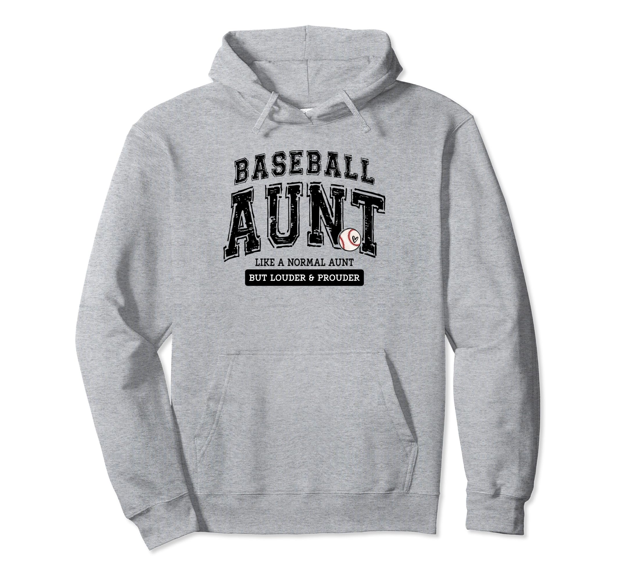 Baseball Aunt Varsity Like Normal But Hoodie - Minimalist Print Men Women - T-Shirt, Sweatshirt, Hoodie